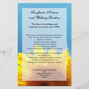 Summer Blue Sky met Gellow Sunflower Flyer