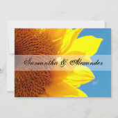 Summer Blue Sky met Gellow Sunflower Kaart (Achterkant)