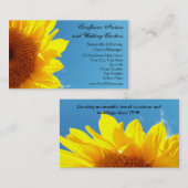 Summer Blue Sky met Gellow Sunflower Visitekaartje (Voorkant / Achterkant)