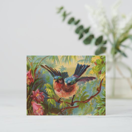 Summer Bluebird Briefkaart (Staand voorkant)