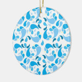 Summer Blues Ceramic Ornament (Links)