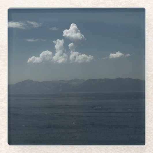 Summer Blues Glazen Onderzetter (Voorkant)