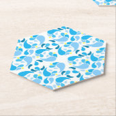 Summer Blues Kartonnen Onderzetters (Schuin)