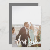 Summer Blues Trouwfoto Dank u kaarten (Voorkant / Achterkant)
