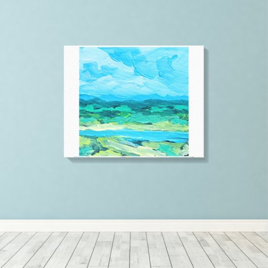 Summer Blur Canvas Afdruk (Insitu (Houten vloer))