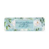 Summer Blush Lacy Floral Blooms Etiket (Voorkant)