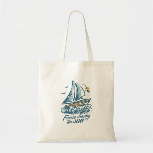 Summer Boat Quote Tote Bag (Voorkant)