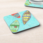 Summer Boats at Rest Onderzetters (Linkerzijde)