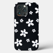 Summer Boho Black White Daisy Flowers Case-Mate iPhone Case (Achterkant)