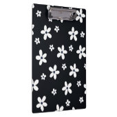 Summer Boho Black White Daisy Flowers Klembord (Rechts)