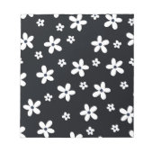 Summer Boho Black White Daisy Flowers Notitieblok (Voorkant)