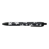 Summer Boho Black White Daisy Flowers Zwarte Inkt Pen (Bodem)