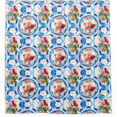 Summer, boho, bohemisch, floral, mediterraan douchegordijn (Voorkant)