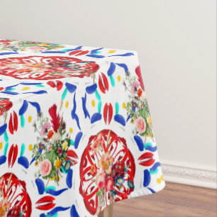 Summer, boho, bohemisch, floral, mediterraan tafelkleed
