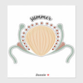 Summer Boho Shell Sticker (Vel)