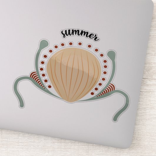 Summer Boho Shell Sticker (Detail)