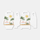 Summer Boho Surf Beach Van Baby shower Bedankdoosjes (Uitgevouwen)