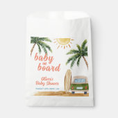 Summer Boho Surf Beach Van Baby shower Bedankzakje (Voorkant)