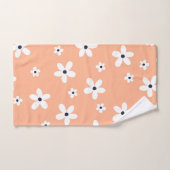 Summer Boho White Daisy Flowers Bad Handdoek (Handdoek)