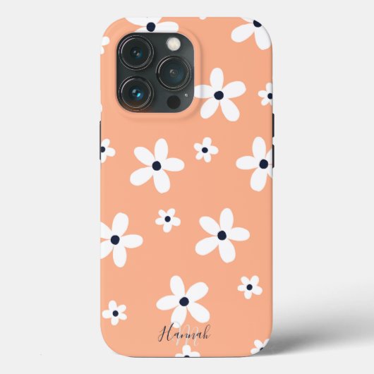 Summer Boho White Daisy Flowers Case-Mate iPhone Case (Achterkant)