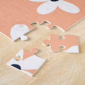 Summer Boho White Daisy Flowers Legpuzzel (Zijkant)