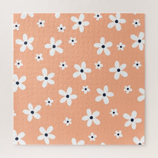 Summer Boho White Daisy Flowers Legpuzzel (Verticaal)