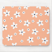 Summer Boho White Daisy Flowers Muismat (Voorkant)
