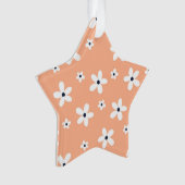 Summer Boho White Daisy Flowers Ornament (voorkant)