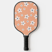Summer Boho White Daisy Flowers Pickleball Paddle (Voorkant)