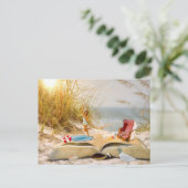 Summer Books - pas me aan! Briefkaart (Staand voorkant)