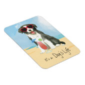 Summer Border Collie Magnet Magneet (Rechterzijde)
