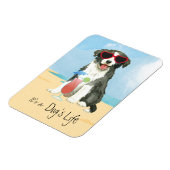 Summer Border Collie Magnet Magneet (Linkerzijde)