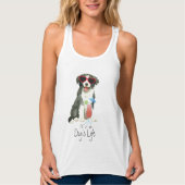 Summer Border Collie Tanktop (Voorkant)
