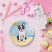 Summer Boston Terrier Papieren Bordje (Feest)
