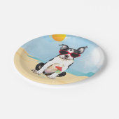 Summer Boston Terrier Papieren Bordje (Gekanteld)