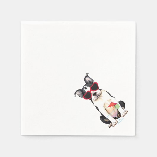 Summer Boston Terrier Servet (Voorkant)