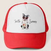 Summer Boston Terrier Trucker Pet (Voorkant)