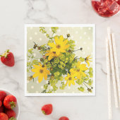 Summer Bouquet, Sunshine Yellow Flowers Servetten (Insitu)