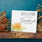  Summer Bouquet Wedding Guestbook Fotoplaat (Zijkant)