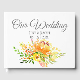 Summer Bouquet Wedding Guestbook Gastenboek