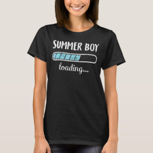 Summer Boy Loading Family Friends Humor Trendy Pos T-shirt