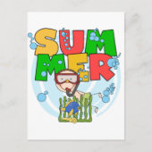 SUMMER - Boy Underwater T-shirts en cadeautjes Briefkaart (Voorkant)