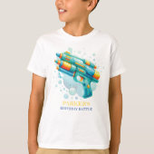 Summer Boy Verjaardag Water Pistool Battle T-shirt (Voorkant)