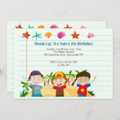 Summer Boys Uitnodiging (Voorkant / Achterkant)