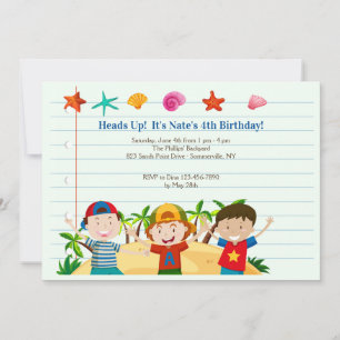 Summer Boys Uitnodiging