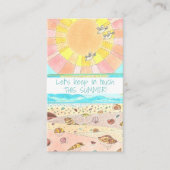 Summer Break Classmates Calling Card Contactkaartje (Voorkant)