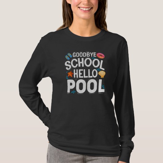Summer Break Leerleraar Afscheid School H T-shirt (Voorkant)