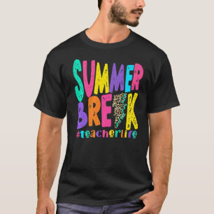 Summer Break Ondernemer Verstoorde Leopard Lightni T-shirt