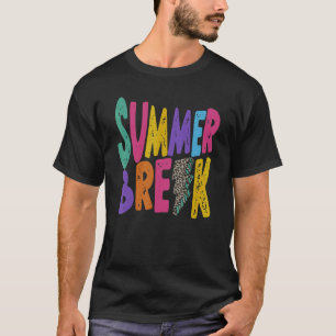 Summer Break Ondernemer Verstoorde Leopard Lightni T-shirt