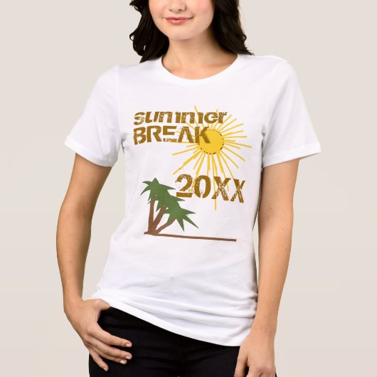 Summer Break Tri-Blend Shirt (Voorkant)